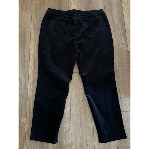 J JILL Women's NWT Pull-On Navy Blue Tapered Leg Stretch Corduroy Pants Size 2X - Picture 11 of 12